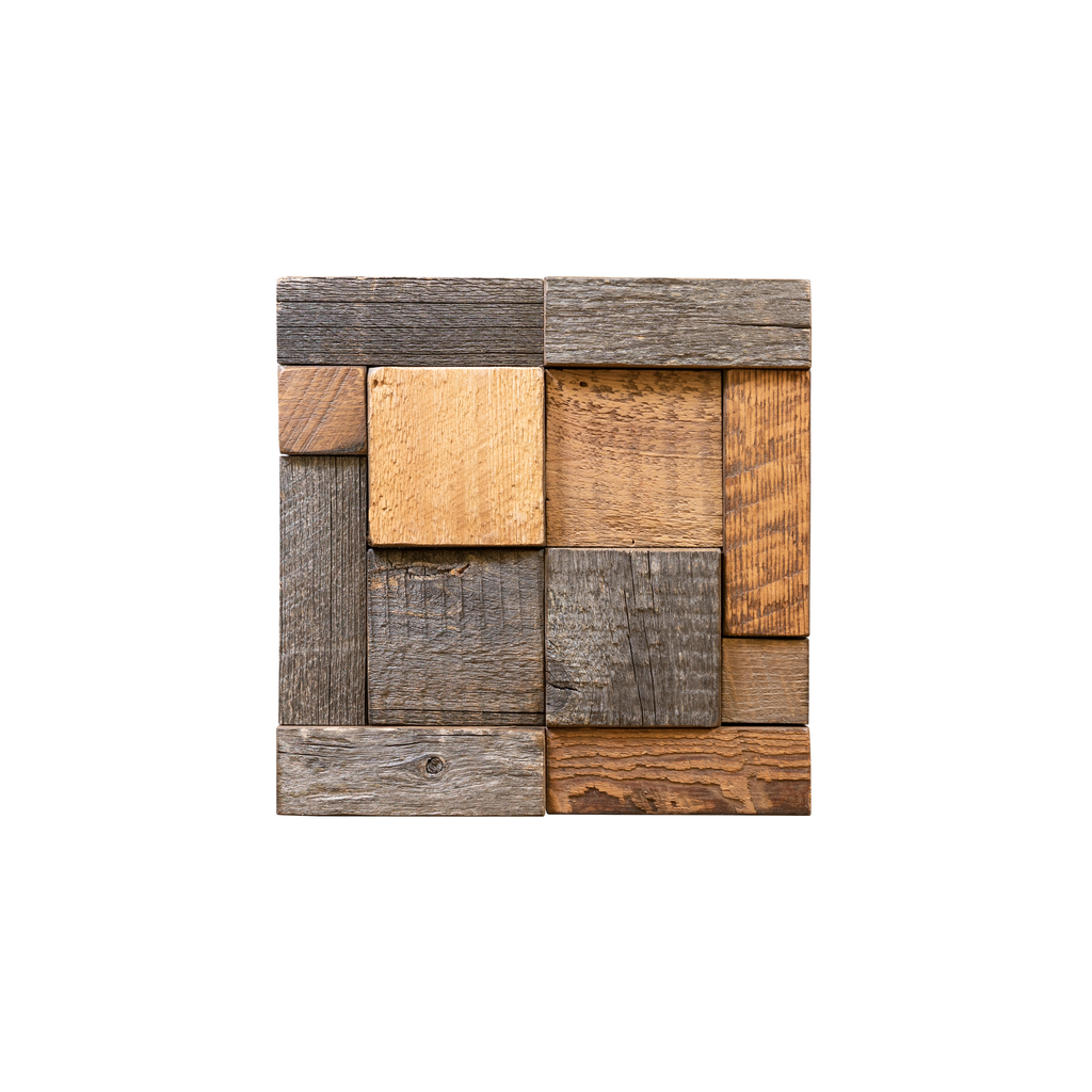 Buckskin Reclaimed Mosaic Wood Tile
