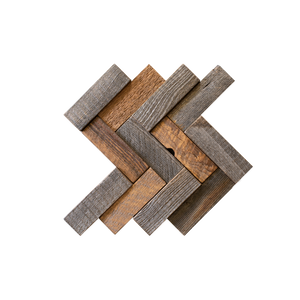 Herringbone Buckskin Mosaic Wood Wall Tile