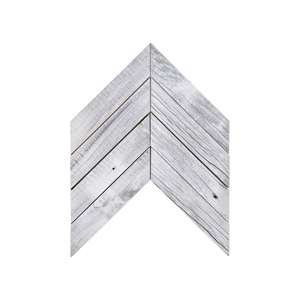 Chevron Glacier Mosaic Wood Wall Tile