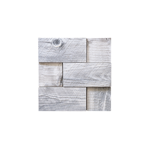 Cobblestone Glacier Mosaic Wood Wall Tile