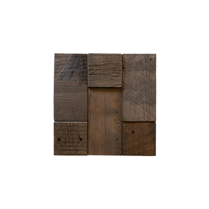 Cobblestone Gunstock Mosaic Wood Wall Tile