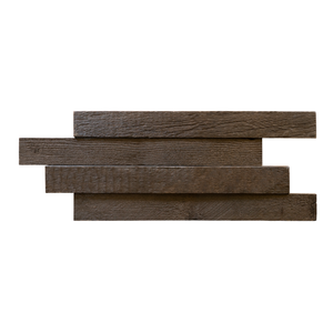 Stacked Gunstock Mosaic Wood Wall Tile
