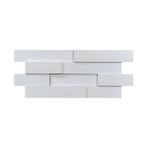 Hardwood Brick Snow Mosaic Wood Wall Tile