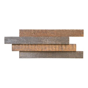 Stacked Natural Mosaic Wood Wall Tile