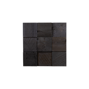 Grid Ember Mosaic Wood Wall Tile