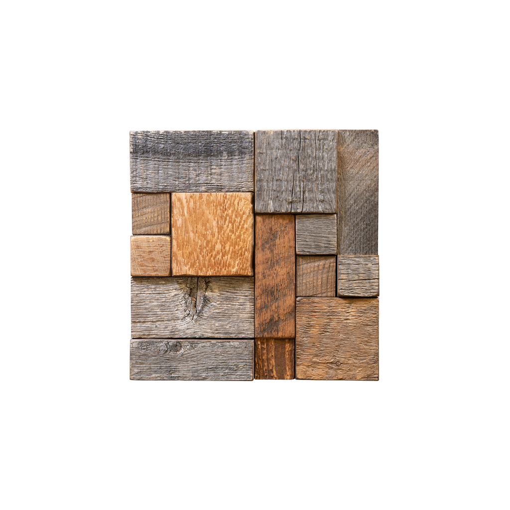 Buckskin Reclaimed Mosaic Wood Tile Alteration