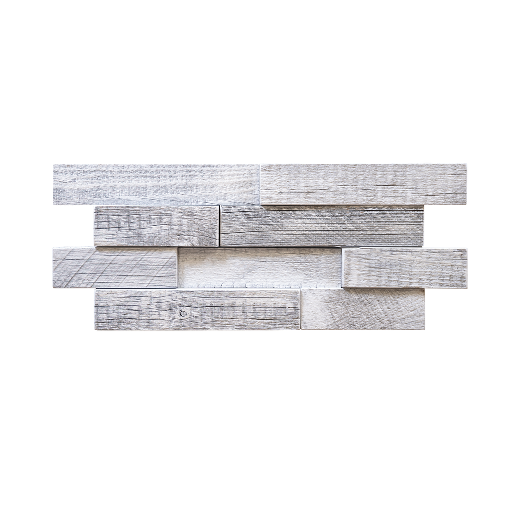 Glacier Brick Reclaimed Wood Mosaic Panel