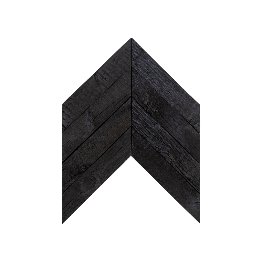 Chevron Ember Mosaic Wood Wall Tiles
