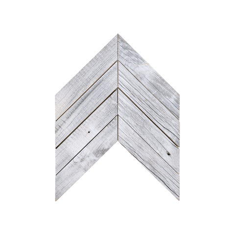 Chevron Glacier Mosaic Wood Wall Tile