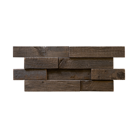 Gunstock Brick Reclaimed Wood Mosaic Panel