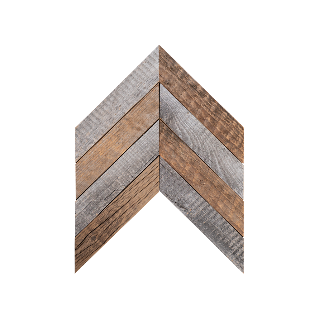 Chevron Natural Mosaic Wood Wall Tile