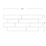 Brick Gunstock Mosaic Wood Wall Tile