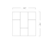 Cobblestone Buckskin Mosaic Wood Wall Tiles