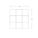 Grid Buckskin Mosaic Wood Wall Tiles